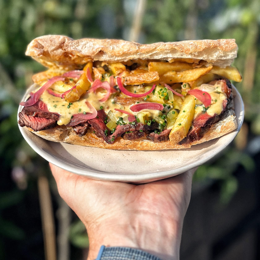 Amazing Grilled Steak Sandwich prepared by Chef Bryant